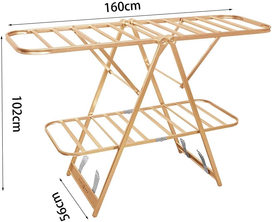 Towel Racks, Towel Rack Towel Standdestal Towel Holder Foldable Metal Towel Holder for Hangitowels Bath Towels/D/160 * 56 * 102Cm