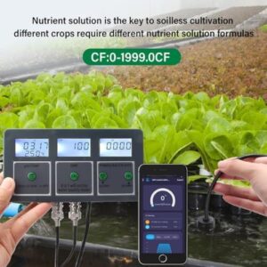 Wrobelax Water Quality Tester Monitor, WiFi Smart 8 in 1 PH Meter Data Logger Temp TDS Salinity S.G. EC ORP High Precise Analyzer for Water Sources, Aquarium, Hydroponics