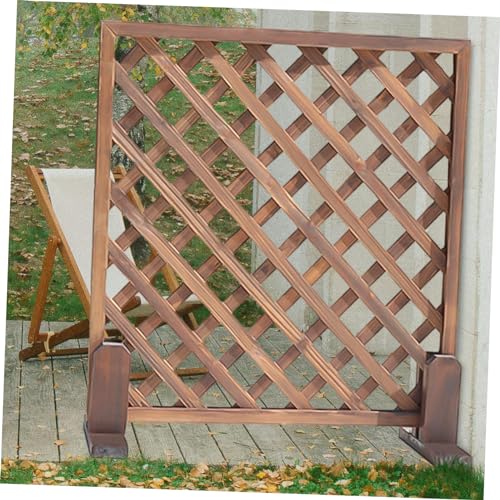 MOBUTOFU Solid Wood Screen Base Fences Room Partition Support Brackets Garden Border Edging Folding Room Divider Stand Room Partition Support Bases Household Divider Stand Fence Base Wooden