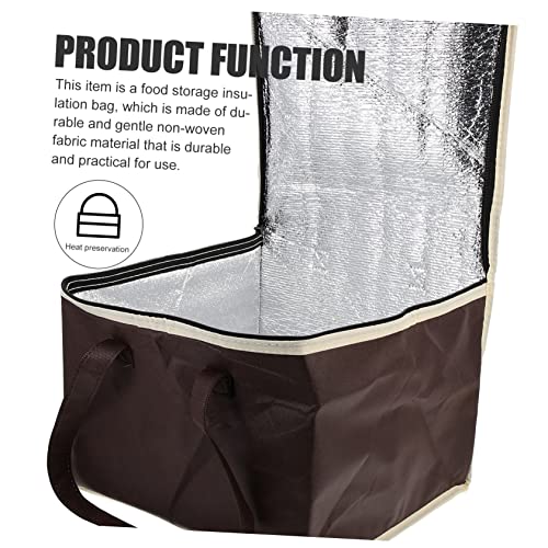 GRADENEVE Aluminum Insulation Food Shopping for Groceries Portable Cake Storage Little Pizza Carrying Pizza Reusable Grocery Non-woven Fabric Coffee