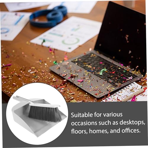 Unomor 1 Set Small Brush and Dustpan Pp The Pet Desk Cleaner Brush Car Cleaning Brush Interior Multi-Function Whisk Broom