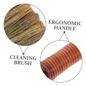 JEWEDECO Household Brooms House Broom Mini Straw Broom Desktop Duster