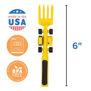 Constructive Eating - Toddler Utensils Made in USA - Silverware for Toddlers - Utensils for Kids - Constructive Eating Utensil Set