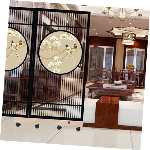 GAROZATION 2pcs Screen Base Thickened Divider Bracket Wear-Resistant Screen Feet Divider Base Divider Stand Room Divider Clamps Divider Accessory Partition Support Brackets Wooden