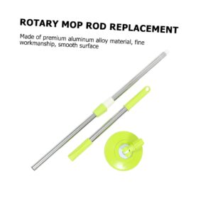 Outanaya 1 Set Mop Pole Rotating Mop Accessory Rod Mopping Replacement Rotating Commercial Mop Handle Mop Rod Mop Handle Replacement Floor Cleaner Mop Rotating Mop Part Pole Green Plastic