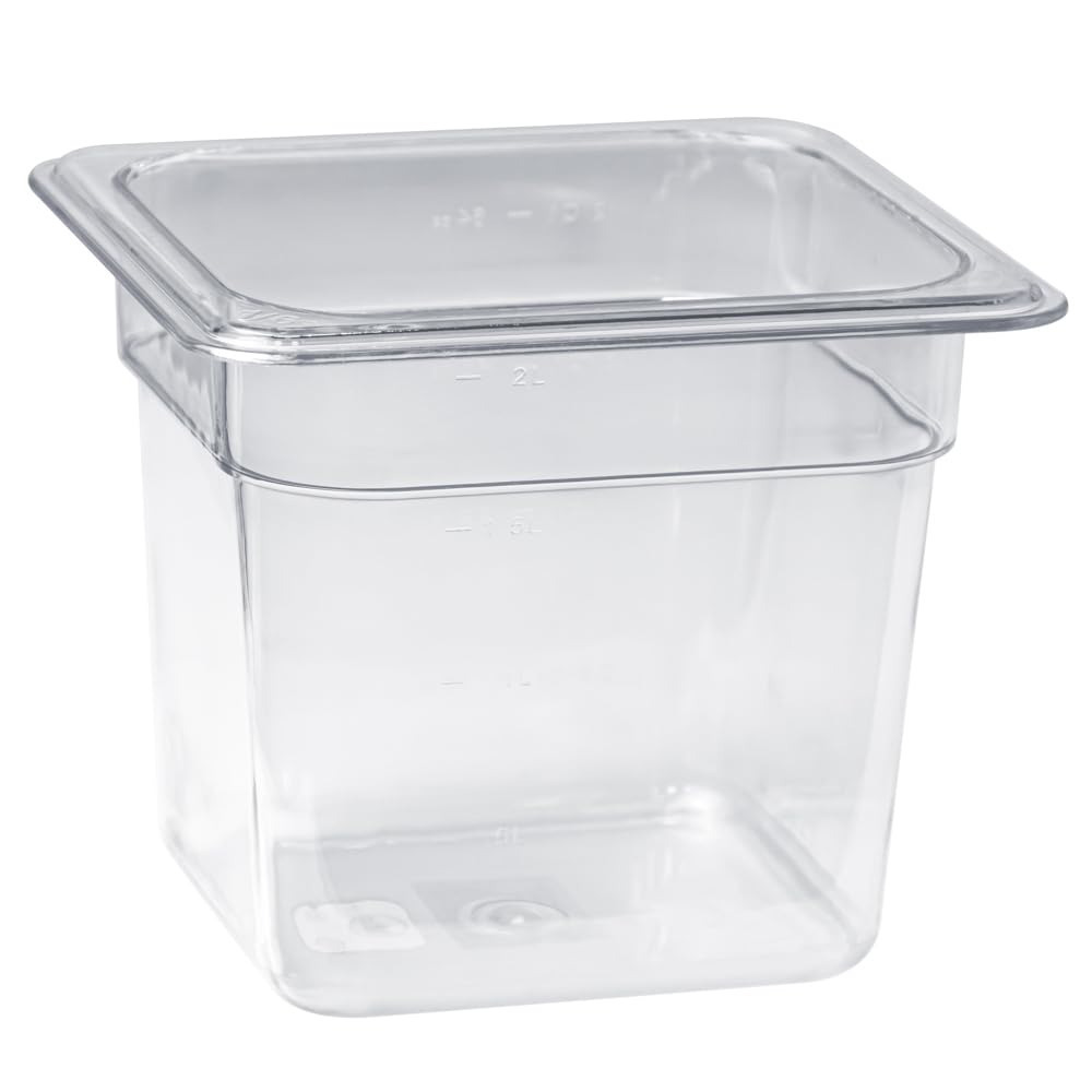 Sixth Size 6" Deep Clear Polycarbonate Food Pan, Each