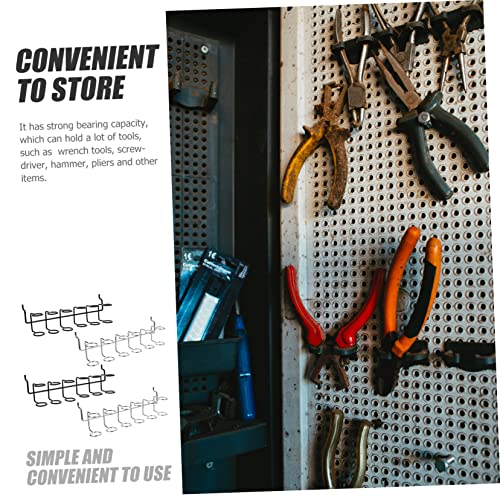 Outanaya 4pcs Pegboard Screwdriver Holder Pegboard Drill Wall Mounted Tool Storage Organizer Hand Tools Organizer Screwdriver Organizer Pegboard Tool Organizers Peg Board Stainless Steel