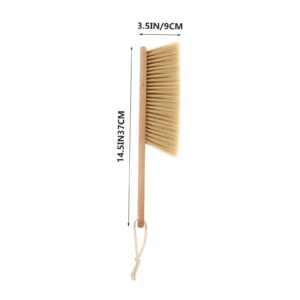 SEWOART 1pc Cleaning Brush Hand Sweeper Brush Bristles Dusting Brush Carpet Broom Drafting Brush Duster Brush Cleaning Broom Brooms Household Cleaning Bed Broom Soft Brush Home Khaki Wood