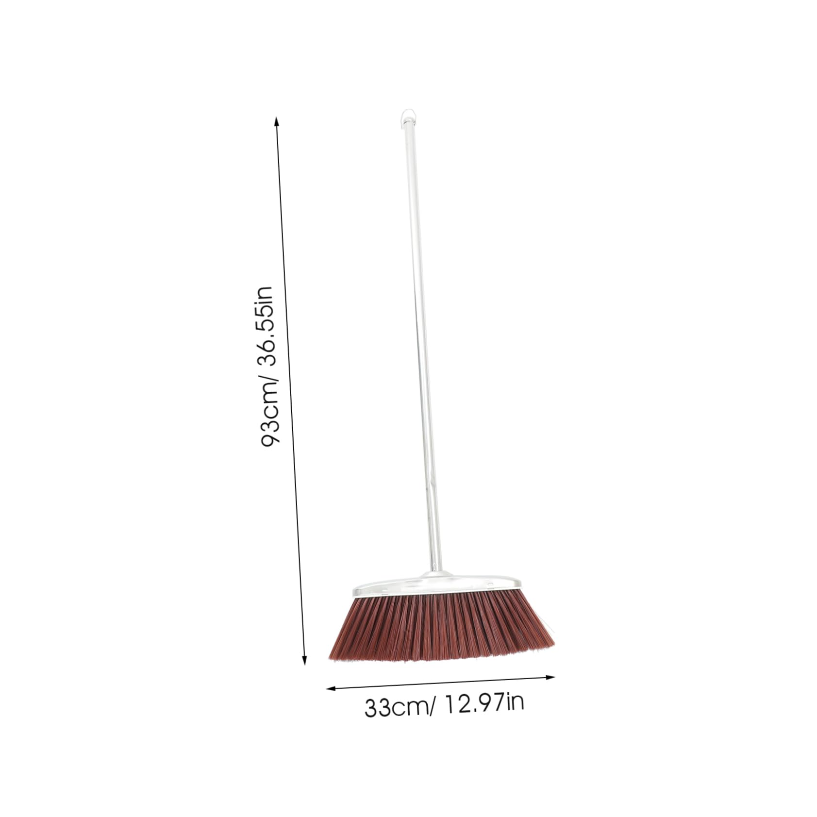 ANDRESLAD Thick Broom Trash Sweeping Besom Lawn Sweeper Manual Broom Soft Bristle Broom Dense Broom Garbage Cleaning Supply Broom Cleaning Tool Floor Sweeper Broom Stiff Bristle Broom Nylon