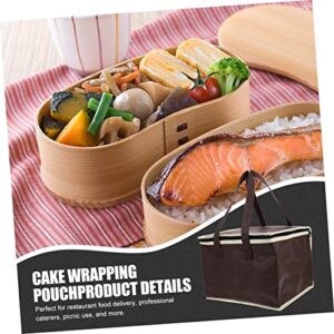 GRADENEVE Aluminum Insulation Food Shopping for Groceries Portable Cake Storage Little Pizza Carrying Pizza Reusable Grocery Non-woven Fabric Coffee