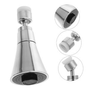 1 Set Booster Faucet Convenient Faucet Head Kitchen Tap Sprayer Sturdy Faucet Extender Jets for Bathtub Kitchen Faucet Extender Faucet Supply Rotated Faucet Head Abs Silver Gadpiparty