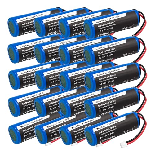 SCESMIA 20pcs Replacement Battery for D730 D740 D750 D755 D600 D700 D760 Barcode Scanner, Fits 1610-00022 AC4204-2430 AC4204-2431 AC4204-24323.7V 1600mAh