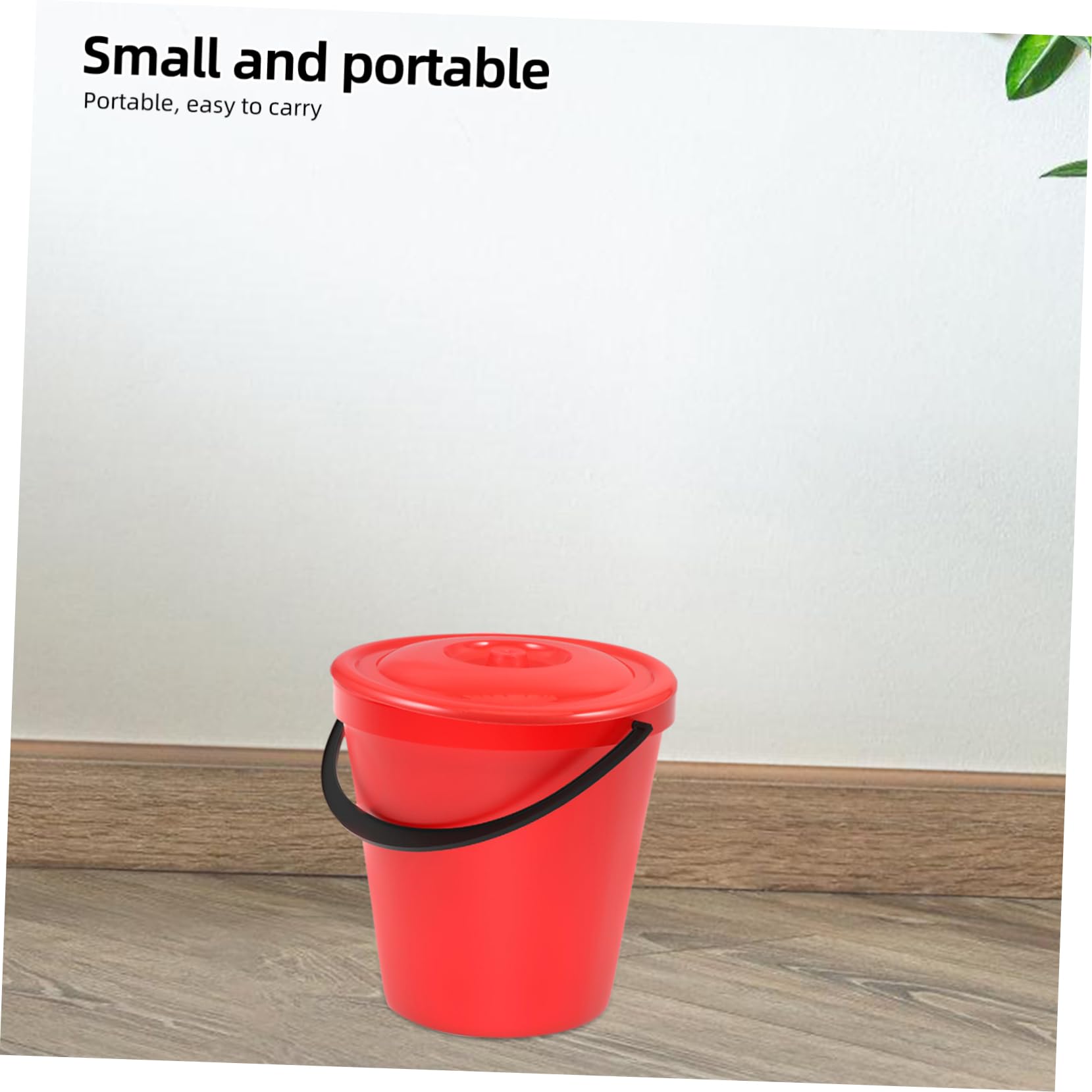 HOOTNEE Plastic Bucket Lid Water Pot Lid Trash Can Covers Trash Can Accessory Waste Container Lid Bucket Locking Lid Waste Container Cover Pail Cover Trashcan Waste Bin Lid Replacement Red