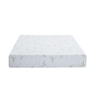 KYLE & KAY King Foam Mattress, Medium Firm Green Tea Gel Mattress, 8 Inch Memory Foam Mattress for Boys, Girls, Mattress in A Box, CertiPUR-US Certified Mattress, 76 x 80in, White