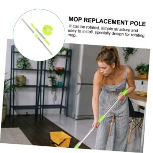 Outanaya 1 Set Mop Pole Rotating Mop Accessory Rod Mopping Replacement Rotating Commercial Mop Handle Mop Rod Mop Handle Replacement Floor Cleaner Mop Rotating Mop Part Pole Green Plastic