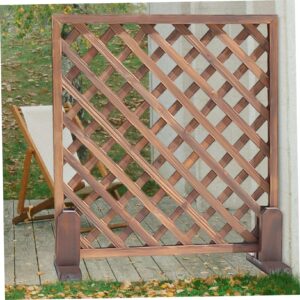 Mikinona Solid Wood Screen Base Fences Room Divider Clamps Thickened Divider Stand Room Privacy Screen Clips Divider Fence Base Room Screen Clips Folding Room Divider Stand Wooden