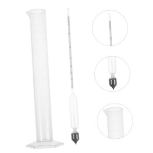 PRETYZOOM 1 Set Wine Making Kit Hydrometer for Wine Making Compact Measuring Tube Reusable Hydrometer Professional Measuring Tube Beverages Tester Meter Convenient Alcohol Meter Glass