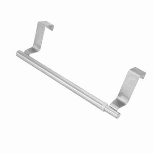 Stainless Steel Towel Pub, Adjustable Retractable Towel Holder Smoothing Comfortable Wall Mounted Bathroom Towel Rack for Bathroom Bedroom Kitchen Hotel (34cm Retractable Horizontal bar)