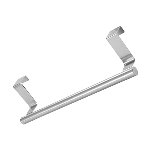 Towel Rack for Cabinet, Stainless Steel Kitchen Towel Holder Over Cabinet Towel Bars Holder Over The Door Towel Rack Dish Towel Holder for Cabinet Cupboard Doors (S)