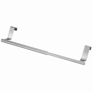 stainless steel towel pub, adjustable retractable towel holder smoothing comfortable wall mounted bathroom towel rack for bathroom bedroom kitchen hotel (34cm retractable horizontal bar)