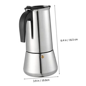 HOLIDYOYO 1pc Stainless Steel Pot Induction Pot Stove Top Teapots Tea Stovetop Italian Coffee Espresso Tamp Stovetop Tea Kettle Stovetop Pot Stovetop Coffee Pot Coffee Maker