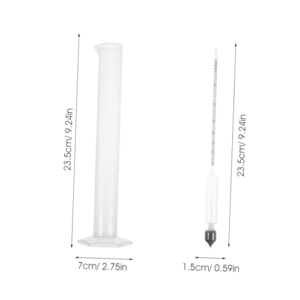 PRETYZOOM 1 Set Wine Making Kit Hydrometer for Wine Making Compact Measuring Tube Reusable Hydrometer Professional Measuring Tube Beverages Tester Meter Convenient Alcohol Meter Glass