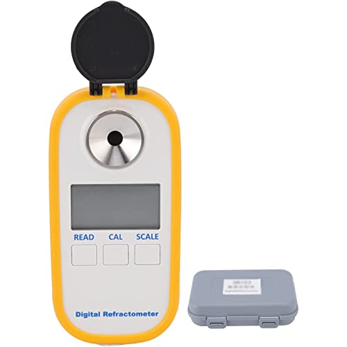 PODEC Refractometer Honey, Honey Moisture Tester with Protection Cap, 15-30℃ Temperature Measurement Range, 0-90% Range, Resolution 0.1%, for Honey, Maple Syrup, and Molasses, Bee Keeping