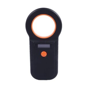 Pet Chip ID Scanner, Black Handheld Efficient Animal Tag Scanner for Dogs Cats