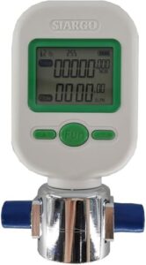 bhyiqi gas mass flow meter digital gas flowmeter with range 0 to 20l/min accracy ±2.5+0.5fs% data storage lcd display