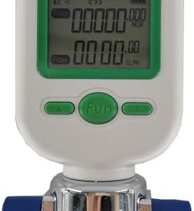 BHYIQI Digital Gas Mass Flow Meter Gas Flowmeter with Range 0 to 20L/Min Accracy ±2.5+0.5FS% Password Setting Alarm Function