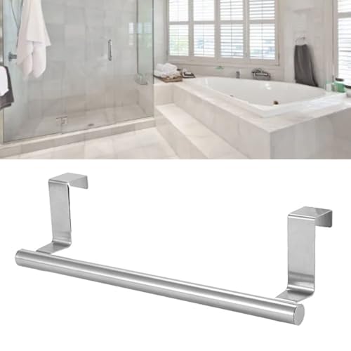 Towel Rack for Cabinet, Stainless Steel Kitchen Towel Holder Over Cabinet Towel Bars Holder Over The Door Towel Rack Dish Towel Holder for Cabinet Cupboard Doors (S)