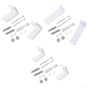 Toilet Bidet L-shaped Foot Mounting Bolts Set Toilet Pan Fix To Floor Kit Repair Fixings Fitting Closestool Anchor Accessories(S)