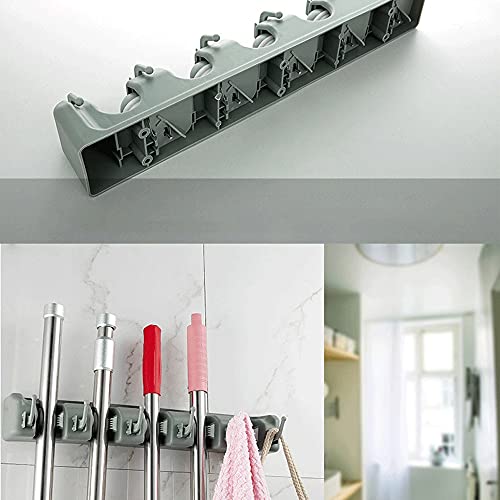 JAJKAFCL Suction Cup Hooks 1pcs Mop Storage Wall Perforated Set Mop Rack Broom Hanger Clip. for Home Garden Bathroom GarageStorage Rack