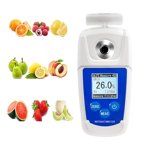 LHQYA 32% Sugar Refractometer Hydrometer, Pocket Refractometer, 10-40℃ Ambient Temperature/ 0.1% Brix Resolution/ ±0.2% Brix/±1 Accuracy, for Grapes Fruit Drinks Beverages Tipples