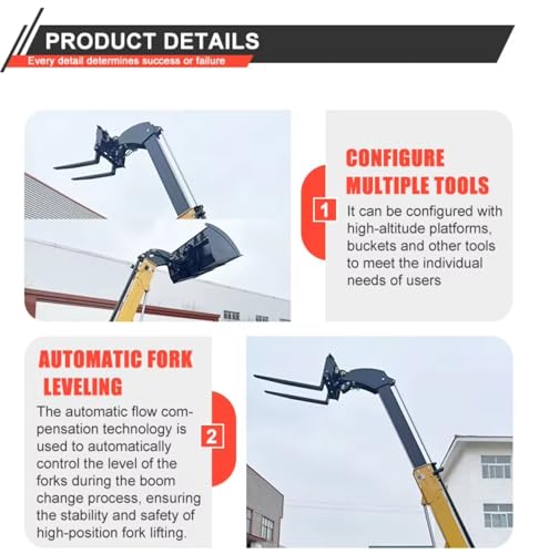 Durable Telescopic Arm Forklift Multi-Function 3.5Ton 4Ton Forklift Telescoping Jib Boom Crane Telehandler for Easy Loading and Unloading of Goods