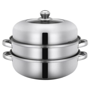 Thickened Stainless Steel Steamer -layer Ear Soup Steamer Steaming and Cooking -purpose Pot