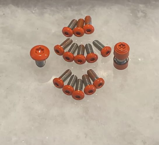 Orange Titanium Thumb Stud W/Stainless Torx Screws For Cold Steel Recon 1 Knife