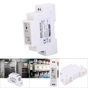 15W 12V 1.25A DIN Rail Power Supply Module, Stable Output for Control Cabinet, Industrial Control Equipment, PWM Modulation, Compact Design, Industrial Use,