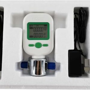 BHYIQI Gas Mass Flow Meter Digital Mass Air Flow Rate Tester with Range 0 to 20L/Min Accracy ±2.5+0.5FS% LCD Display