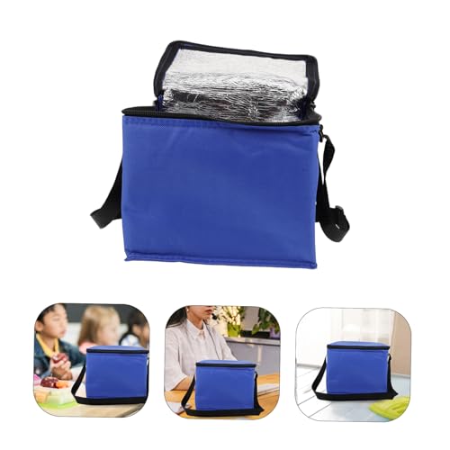 Insulation Ice Shopping Cooler for Catering Insulated Catering Cooler Food Cooler Hot Food Carrier Hot Food Transport Containers Blue Aluminum Anneome