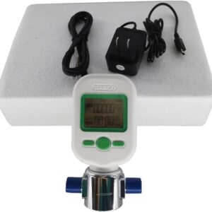 BHYIQI Digital Gas Mass Flow Meter Gas Flowmeter with Range 0 to 20L/Min Accracy ±2.5+0.5FS% Password Setting Alarm Function