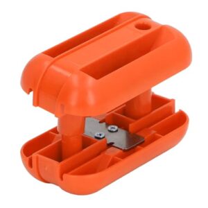 edges Banding Trimmer Machine Manual Woodworking Trimming Tool with Carbon Steel Blade (Orange)