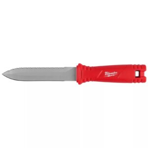 lryxyy 48-22-1927 duct knife w/5.5 in. stainless steel blade & sheath for milwaukee tool