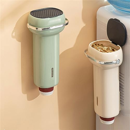 Csnbfiop Paper Cup Dispenser Wall Mounted Cup Storage Cup Holder with Tea Bag Storage Box for Home Offices