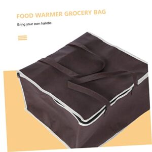 CRAFTHROU Cake Packing Bag Catering Grocery Bag Padded Carry Shopping Bags for Groceries Thermal Grocery Bag Insulated Lunch Bags Stands Upright Warmer Bag Pizza Bag Non-Woven Fabric Coffee