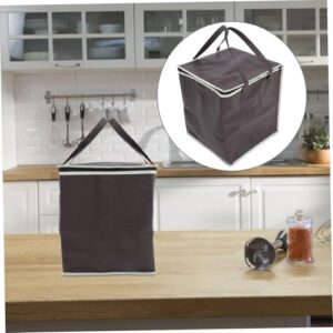 ULTECHNOVO Crock Insulated Bag Insulated Tote Bag Insulated Shopping Bag Pizza Bag Freezer Bags for Groceries Insulated Grocery Bags with Zippered Top Picnic Insulated Bag Coffee Cloth