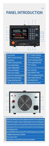 Arionyx Programmable DC Regulator Adjustable 300V 5A 1500W Converter Switching Laboratory DC Power Supply(220V,USB_300V 5A 100MV 10MA)