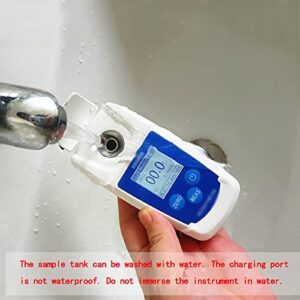 Pocket Refractometer, High Accuracy Portable Refractive Index Tester, 0-55% Measurement Range, 10-40℃ Temperature Compensation, 0.1% Resolution and 0.2% Brix Accuracy, for Measuring Sugar Content