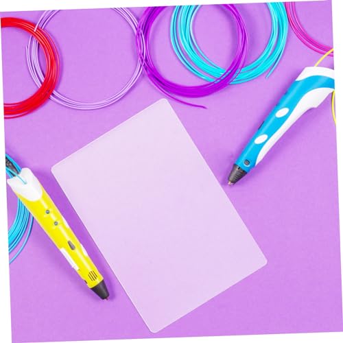 Operitacx 10pcs Copying Board Plastic Template Mat Transparent Drawing Board Painting Mat 3D Printing Pen Mat Plastic Basic Template Drawing Tool Drawing Board for 3D Printing Pen