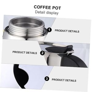 HOLIDYOYO 1pc Stainless Steel Pot Induction Pot Stove Top Teapots Tea Stovetop Italian Coffee Espresso Tamp Stovetop Tea Kettle Stovetop Pot Stovetop Coffee Pot Coffee Maker